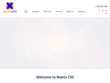 Tablet Screenshot of matrixcni.com.au